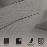 3-Piece Herringbone Stitched Quilt - Louise Collection