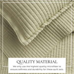 3-Piece Solid Quilt from Alicia Collection