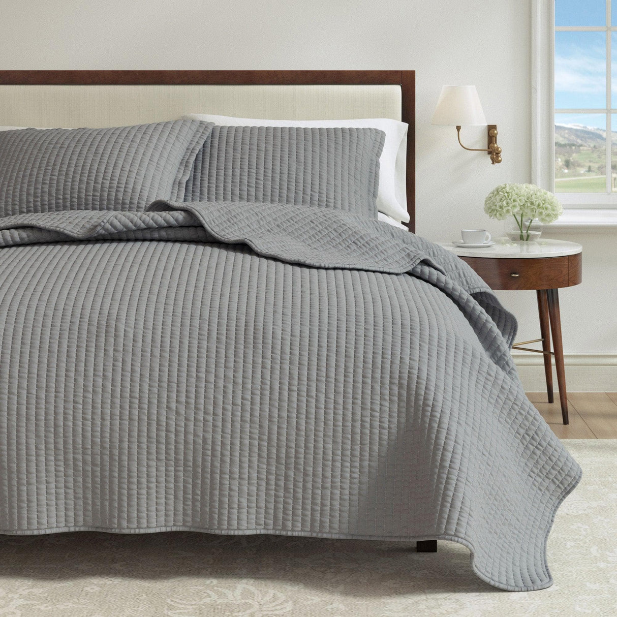 3-Piece Solid Quilt - Alicia Collection