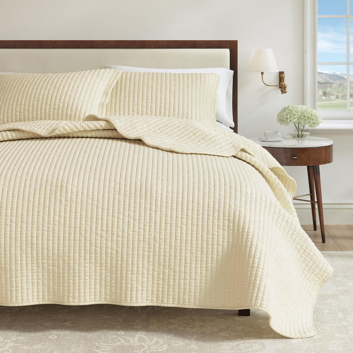 3-Piece Solid Quilt - Alicia Collection