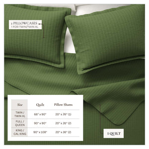 3-Piece Solid Quilt from Alicia Collection
