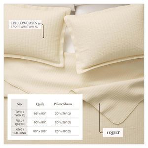 3-Piece Solid Quilt from Alicia Collection