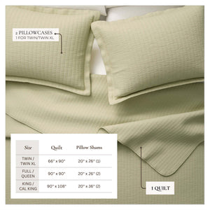 3-Piece Solid Quilt from Alicia Collection