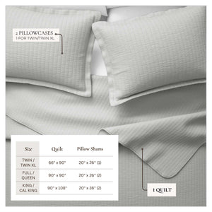 3-Piece Solid Quilt from Alicia Collection
