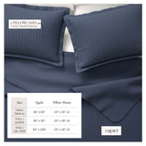 3-Piece Solid Quilt - Alicia Collection