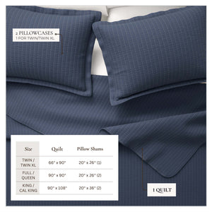 3-Piece Solid Quilt from Alicia Collection