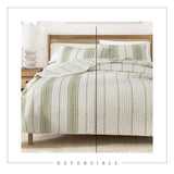 3-Piece Stripe Quilt - Wesley Collection