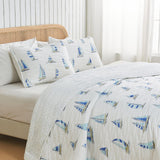 Coastal Blue Sailboat Quilt Set - Marzano Collection
