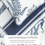 Coastal Printed Cotton Quilt Set - Calypso Collection