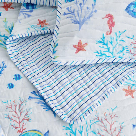 Colorful Coastal Seascape Quilt Set - Ryanne Collection