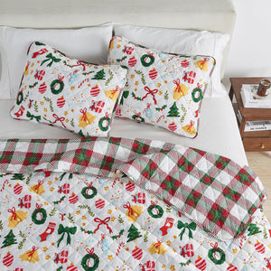 Colorful Holiday Quilt Set - Midnight Magic Collection
