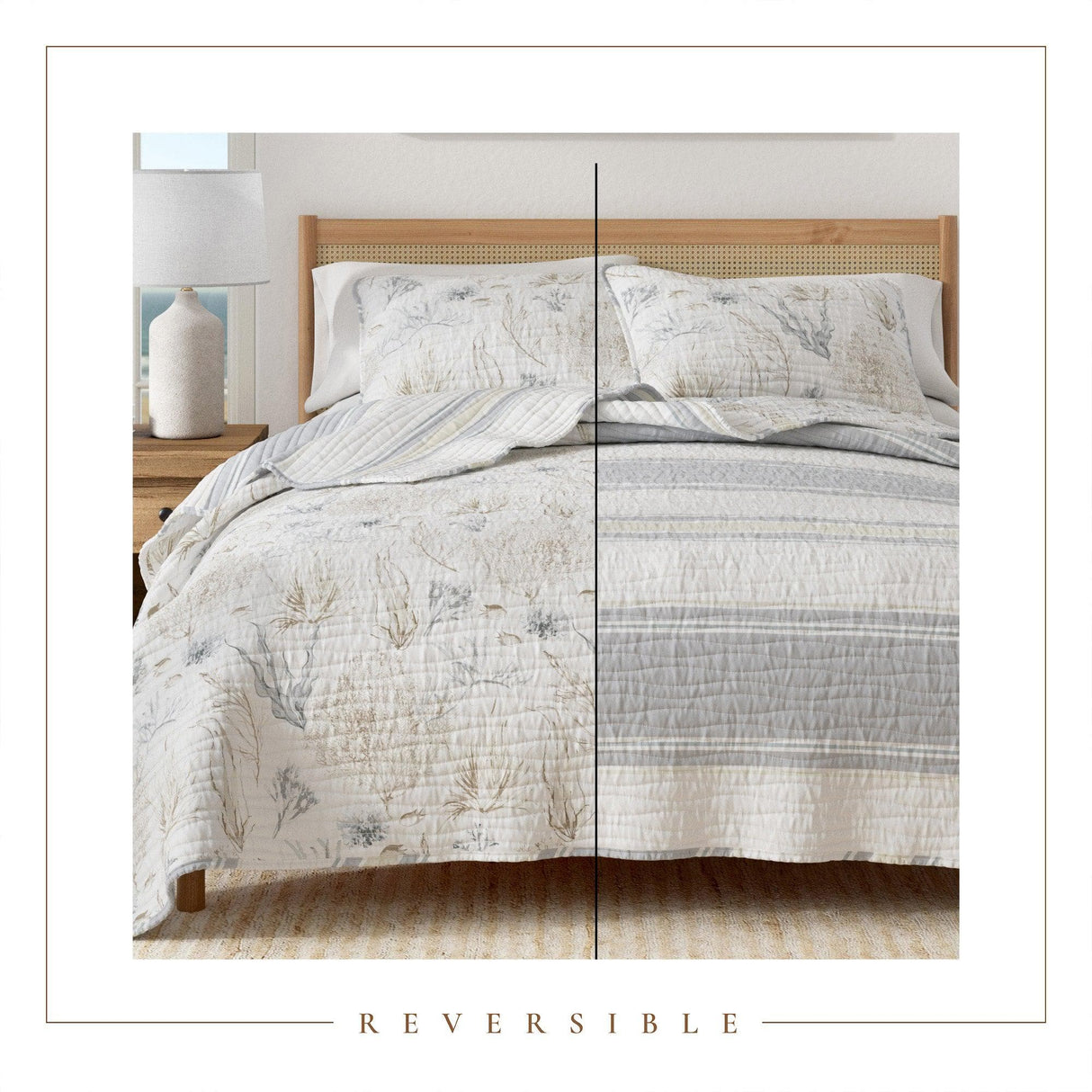 Coral Sea Maze Coastal Quilt Set - Newcomb Collection