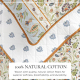 Floral Boho Printed Cotton Quilt Set - Indira Collection