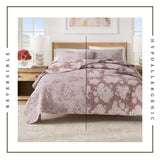 Floral Printed Cotton Quilt Set - Corin Collection