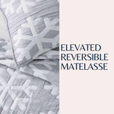 Matelassé Snowflake Quilt Set - Nino Collection