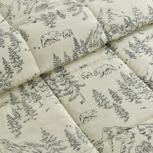 Reversible Christmas Comforter and Sham Set - Holiday Lodge Odette Collection