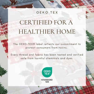 Reversible Christmas Comforter and Sham Set - Holiday Lodge Odette Collection