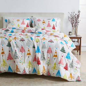 Reversible Christmas Comforter and Sham Set - Holiday Lodge Odette Collection