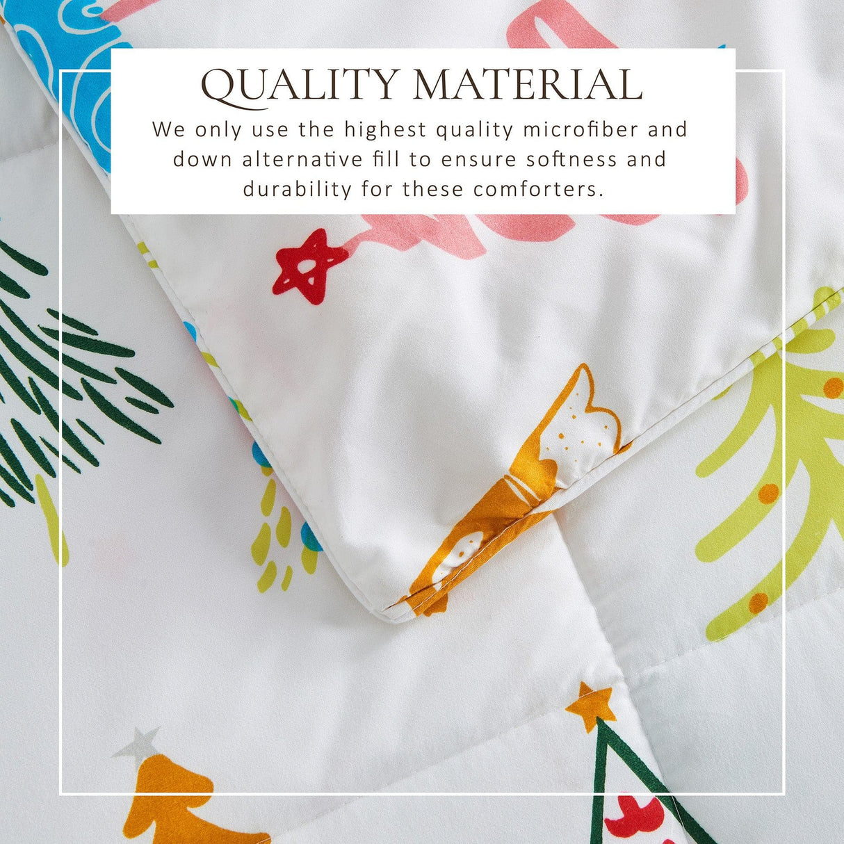 Reversible Christmas Comforter and Sham Set - Holiday Lodge Odette Collection