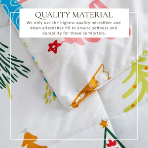 Reversible Christmas Comforter and Sham Set - Holiday Lodge Odette Collection