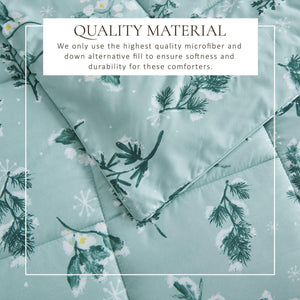 Reversible Christmas Comforter and Sham Set - Holiday Lodge Odette Collection
