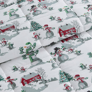 Reversible Christmas Comforter and Sham Set - Holiday Lodge Odette Collection