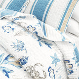 Stripe & Ocean Story Coastal Quilt Set - New Castle Collection