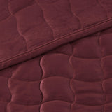 Velvet Box-Stitched Quilt Set - Vivica Collection