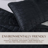 Velvet Box-Stitched Quilt Set - Vivica Collection