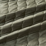 Velvet Box-Stitched Quilt Set - Vivica Collection