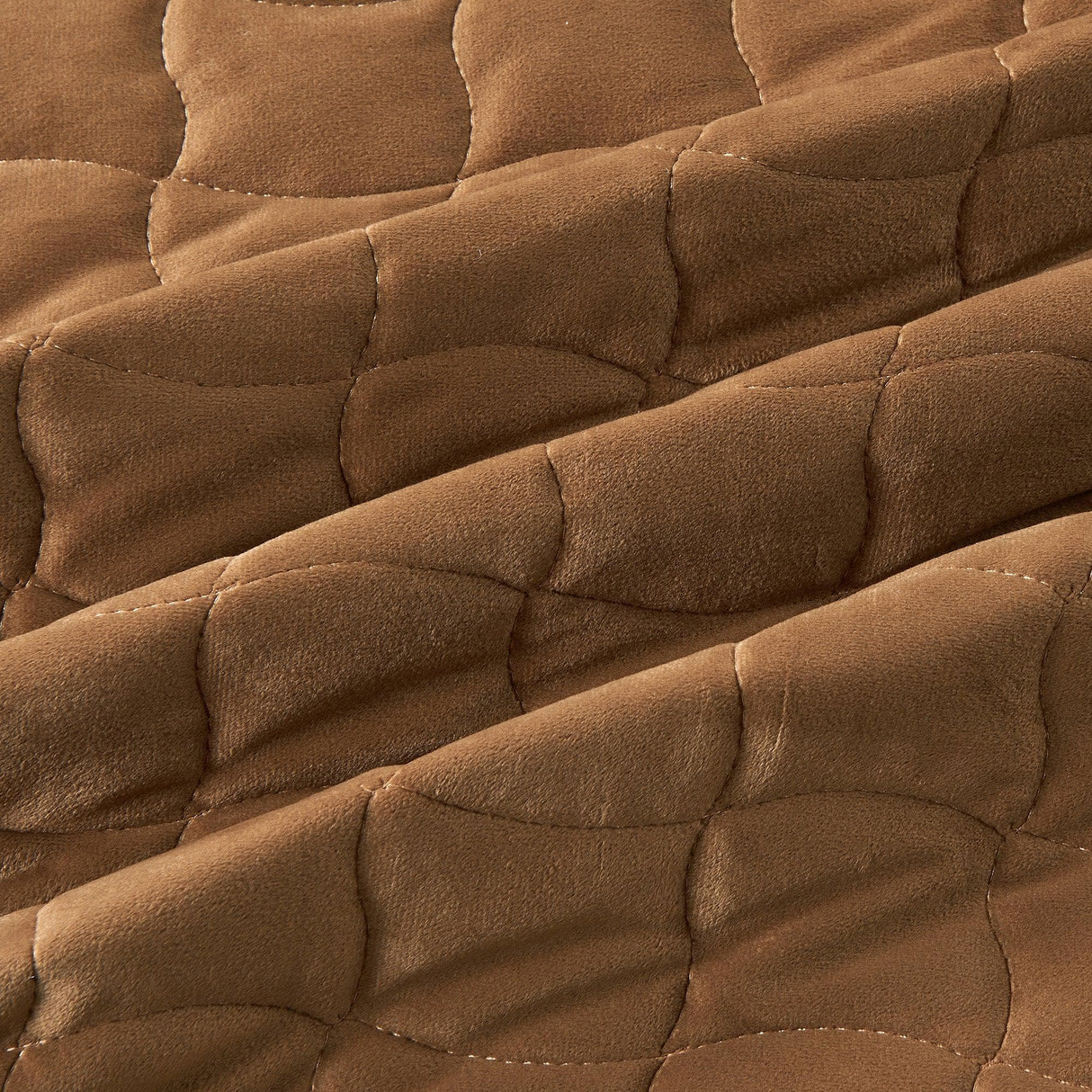 Velvet Box-Stitched Quilt Set - Vivica Collection