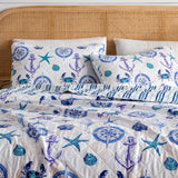 Nautical Anchor Quilt Set - Azure Collection