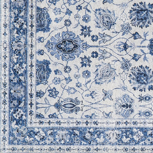 Floral Machine Washable Accent Area Rug 3' x 5' - Matra Collection