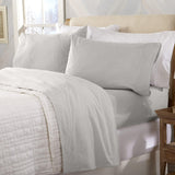 4-Piece Cotton Solid Flannel Sheet - Nordic Collection