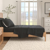 4-Piece Cotton Solid Flannel Sheet - Nordic Collection