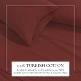 4-Piece Cotton Solid Flannel Sheet - Nordic Collection