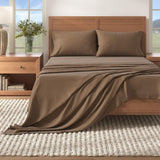 4-Piece Cotton Solid Flannel Sheet - Nordic Collection