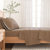 4-Piece Cotton Solid Flannel Sheet - Nordic Collection