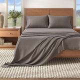 4-Piece Cotton Solid Flannel Sheet - Nordic Collection