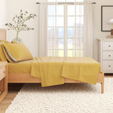 4-Piece Cotton Solid Flannel Sheet - Nordic Collection