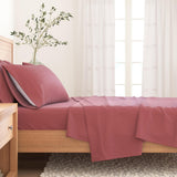 4-Piece Cotton Solid Flannel Sheet - Nordic Collection