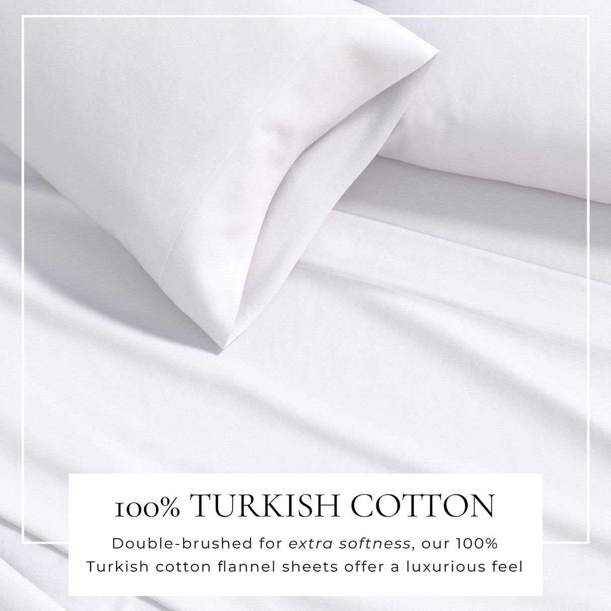 4-Piece Cotton Solid Flannel Sheet - Nordic Collection