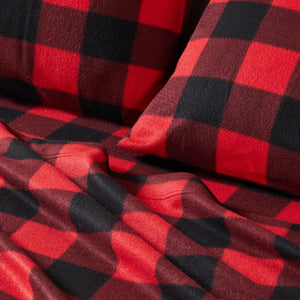 4-Piece Printed Fleece Sheet - Dara Collection