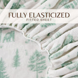 4-Piece Printed Plush Sheet - Velvet Luxe Collection