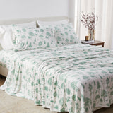 4-Piece Printed Plush Sheet - Velvet Luxe Collection