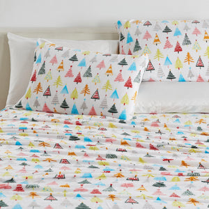 4-Piece Printed Plush Sheet - Velvet Luxe Collection