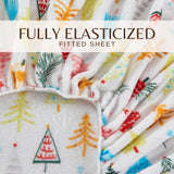 4-Piece Printed Plush Sheet - Velvet Luxe Collection