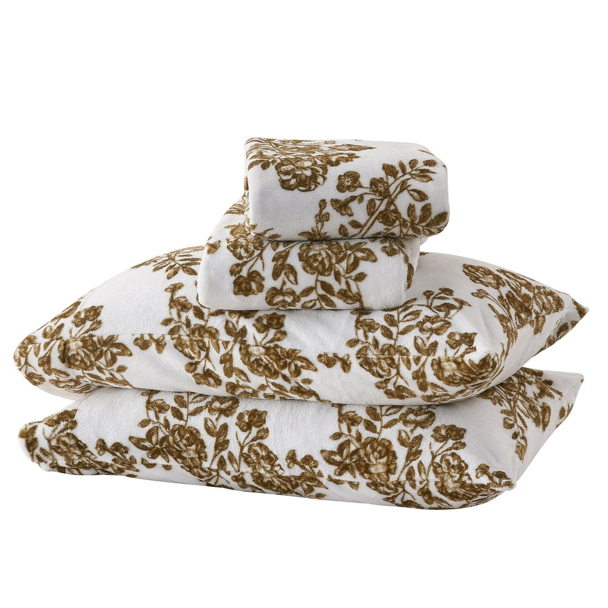 4-Piece Printed Plush Sheet - Velvet Luxe Collection