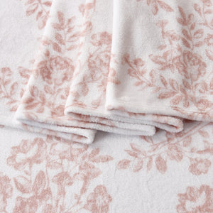 4-Piece Printed Plush Sheet Set - Velvet Luxe Lattice Collection