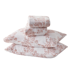 4-Piece Printed Plush Sheet Set - Velvet Luxe Lattice Collection